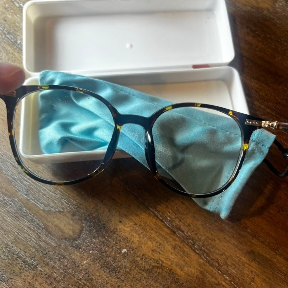 Firmoo‎ S939 Round Tortoise Shell Eyeglasses Frames Gold Accents 52-18-148 C162